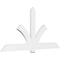Ekena Millwork Redmond Architectural Grade PVC Gable Bracket, 84"W x 42"H x 2"D x 6"F, 12/12 Pitch GBP084X42X0206RED00 - alternate 1